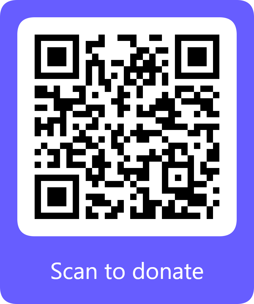 QR code linking to The Katie Trust GoFundMe donation page