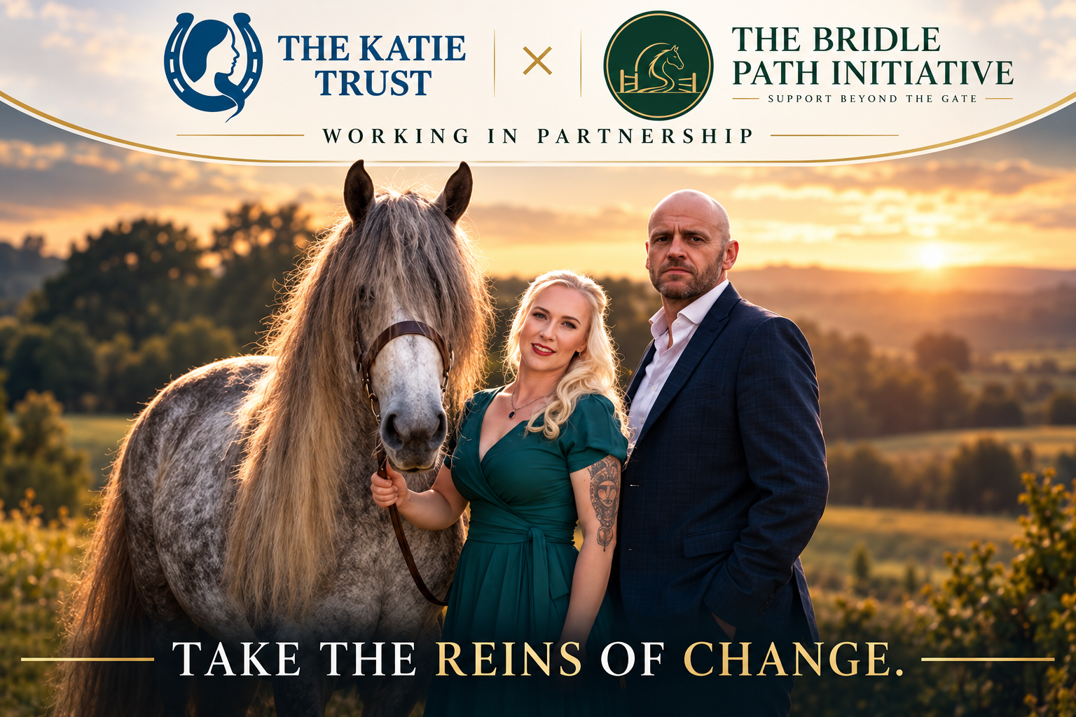 Kirsty Judd and James Brannigan with Lunara — The Bridle Path Initiative and The Katie Trust working in partnership