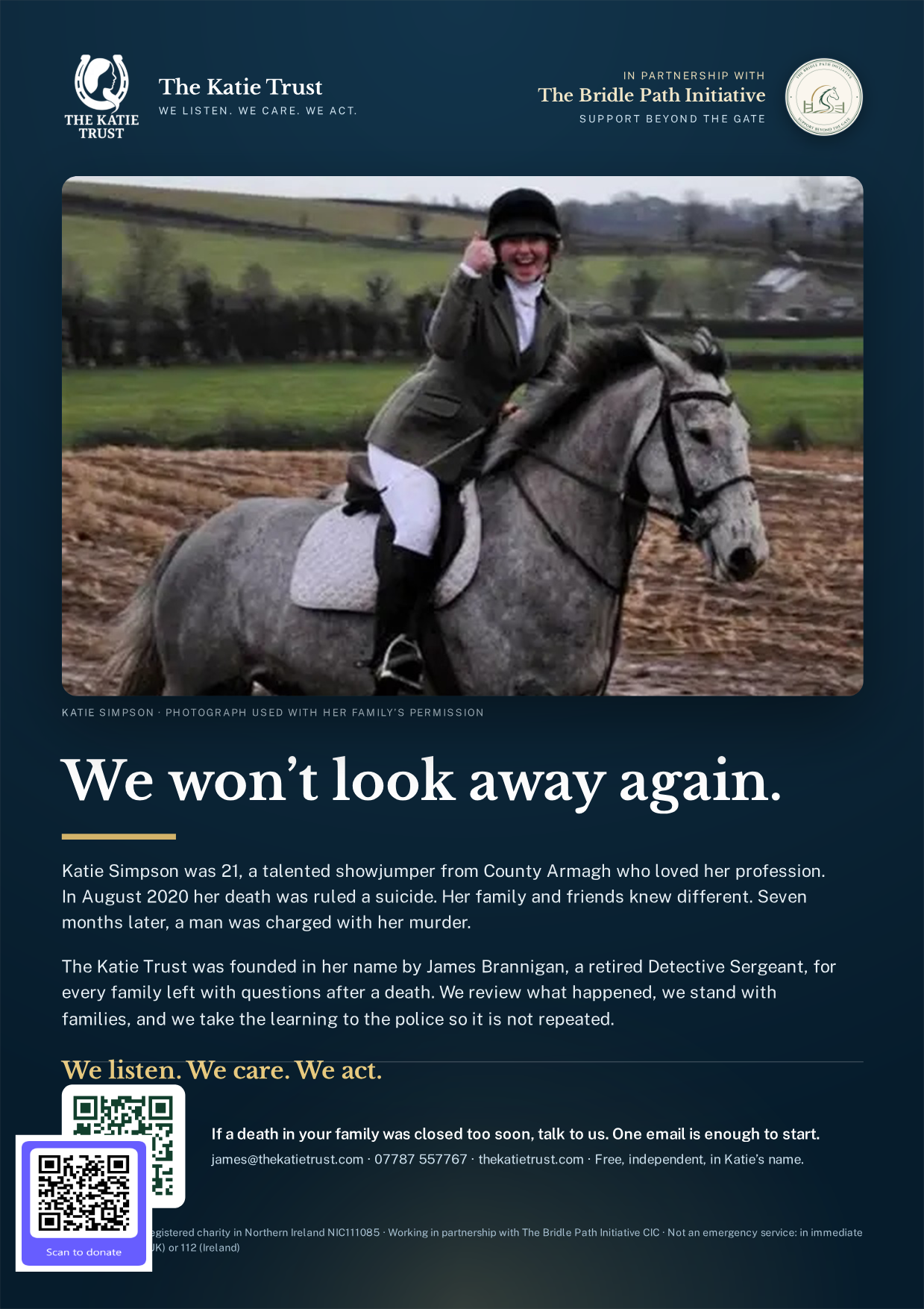 First page preview of We Won't Look Away Again